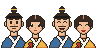 잔칫상 손님 얼굴(게임 도트 그림)